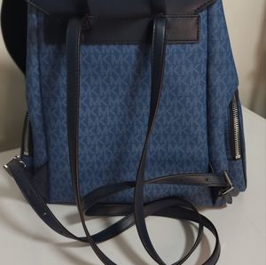 Blue Michael Kors backpack